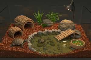 Pet Turtle Habitat