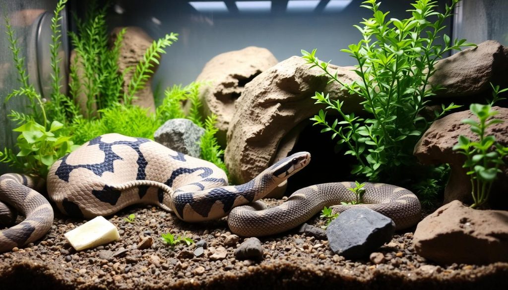 Captive breeding hognose snakes