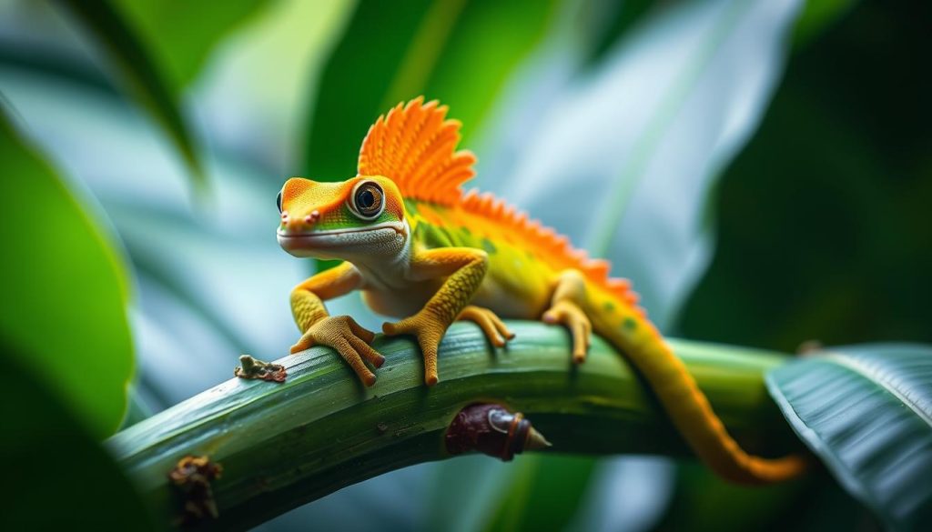 Crested gecko, a charming arboreal pet lizard