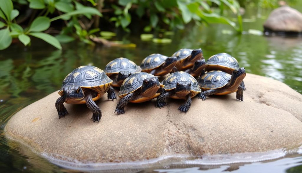 Diamondback terrapins are small pet turtles