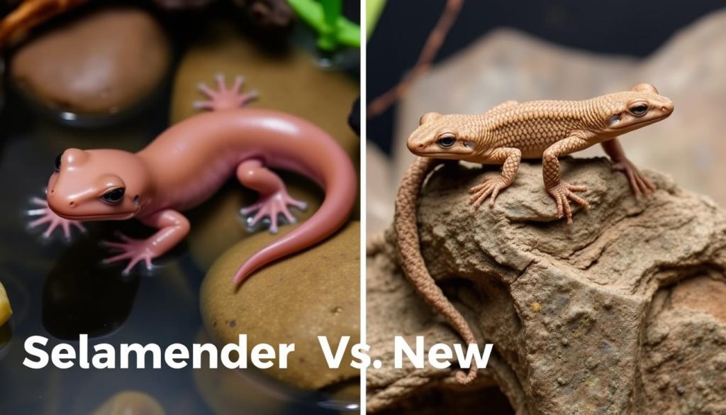 Salamander and newt pet comparison