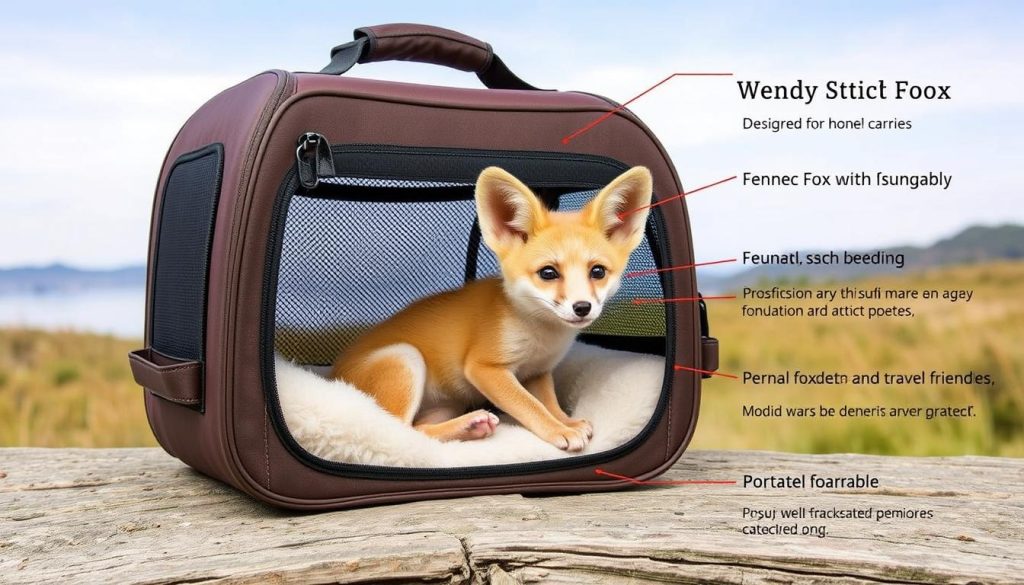 fennec fox travel carrier