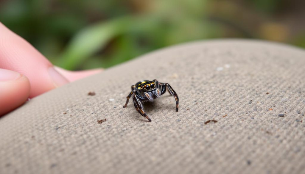 handling jumping spiders