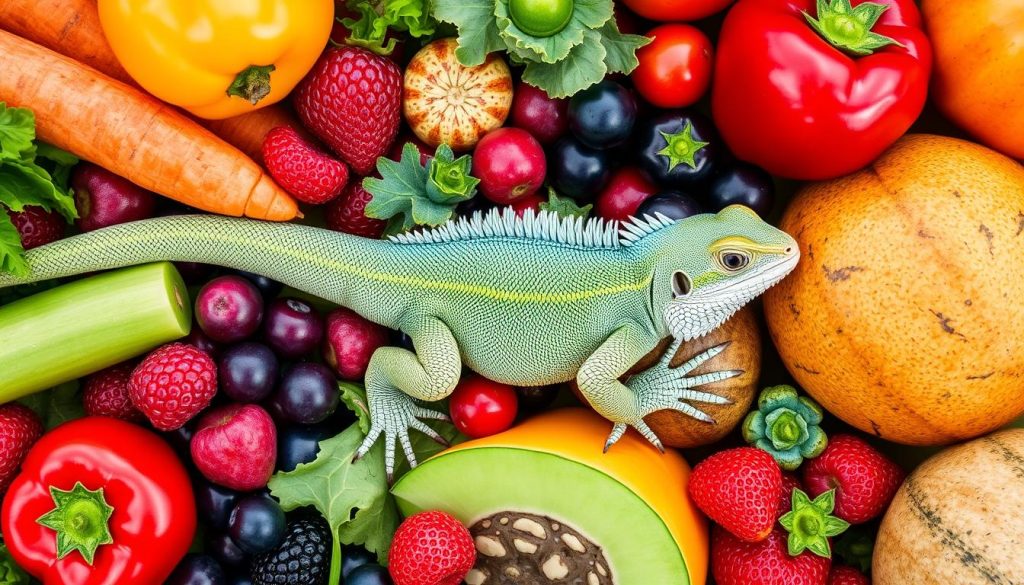 lizard nutrition vegetables and fruits